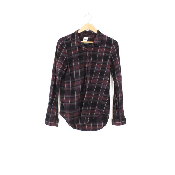 *Vans Purple & Black Plaid Flannel - Picture 2 of 6